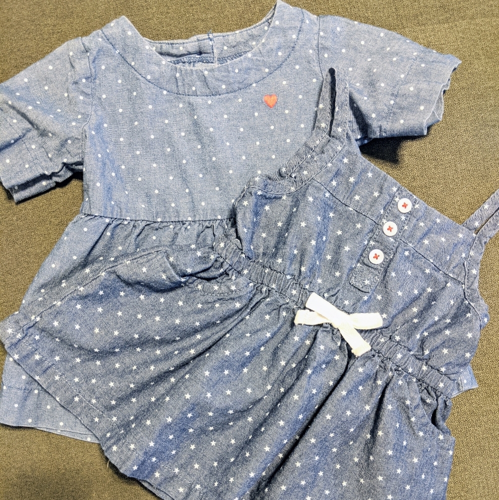 Carter's | Baby Girl Denim Dress Bundle